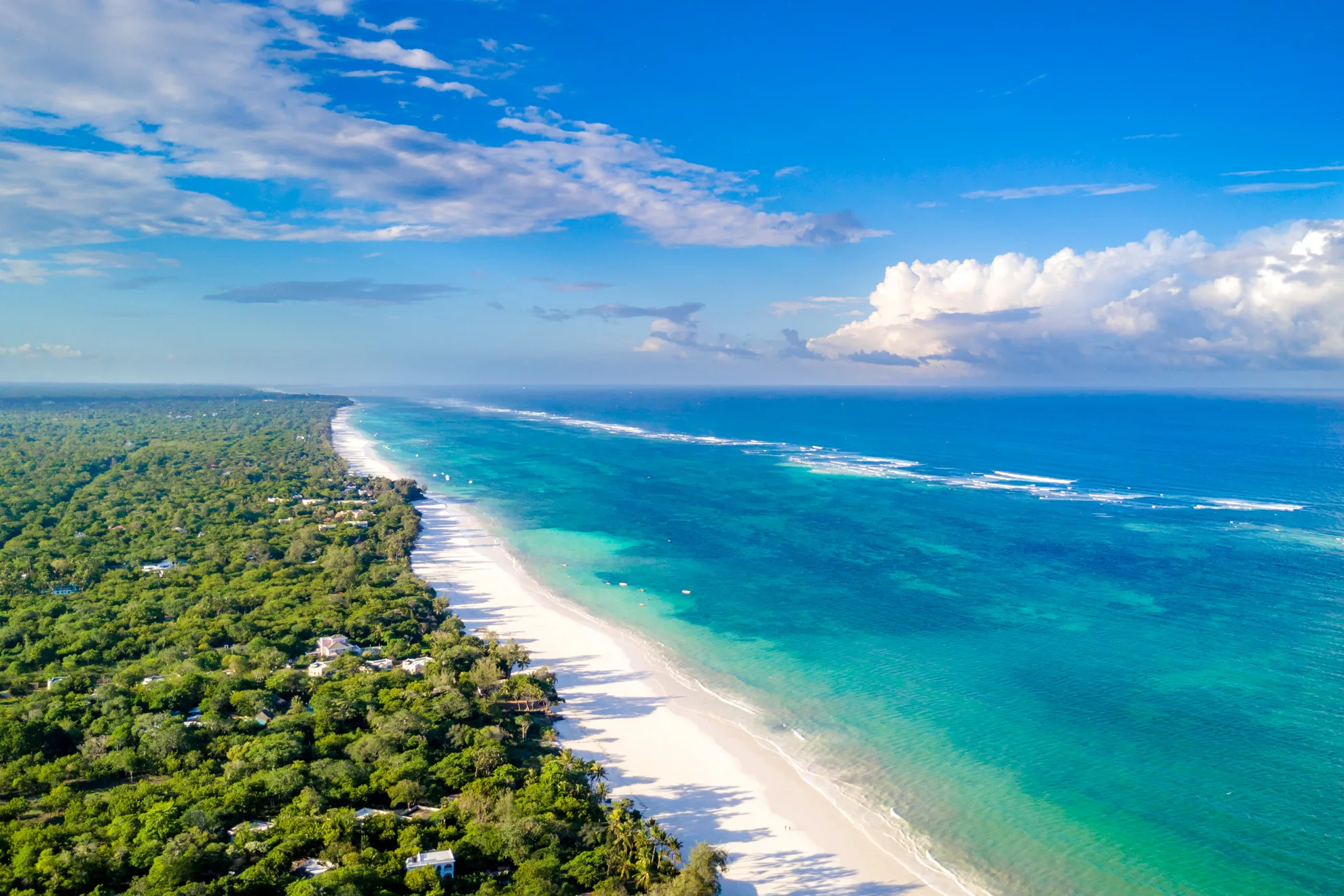 The shores of Diani Beach