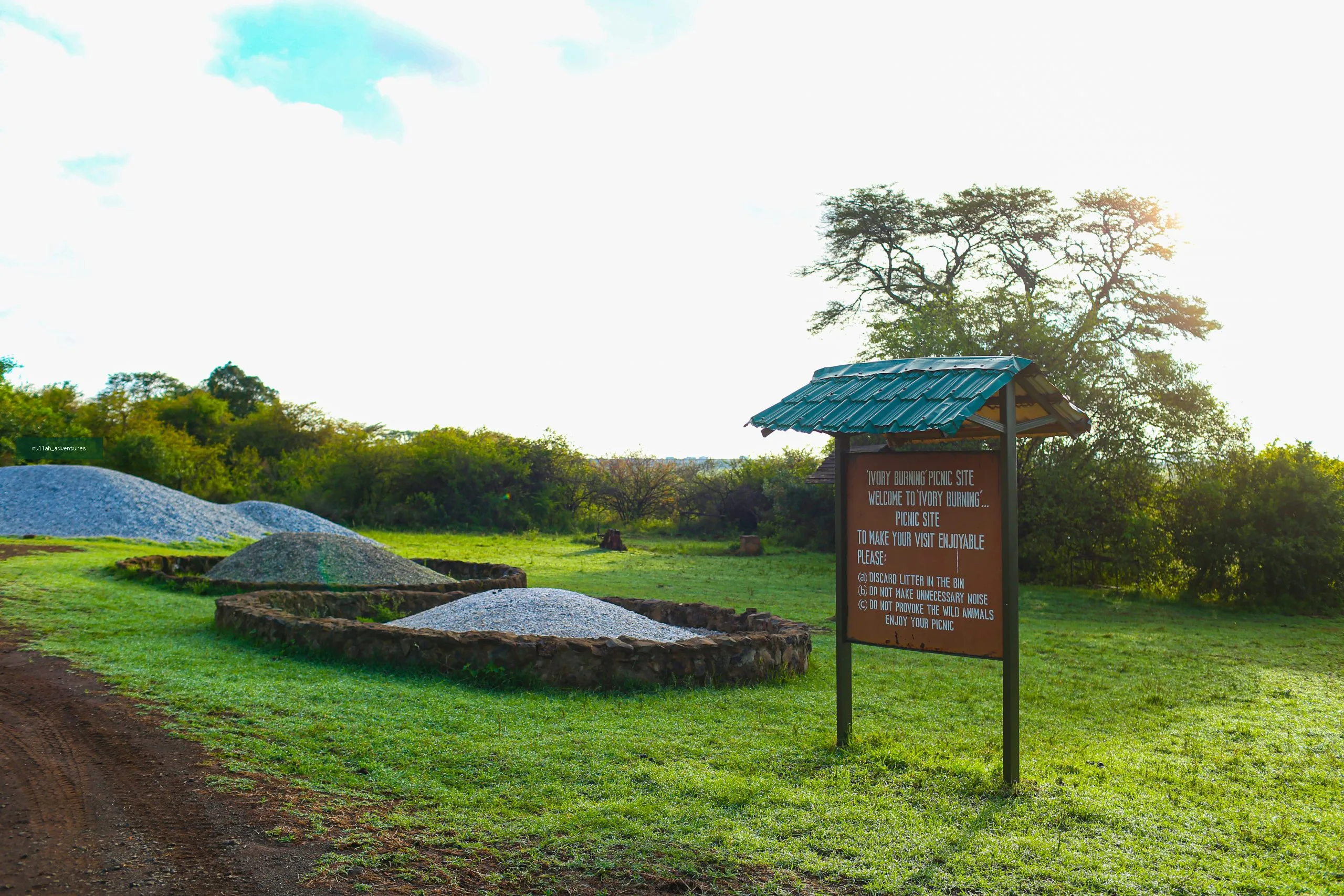 Nairobi-Ivory-Burning Nairobi National Park